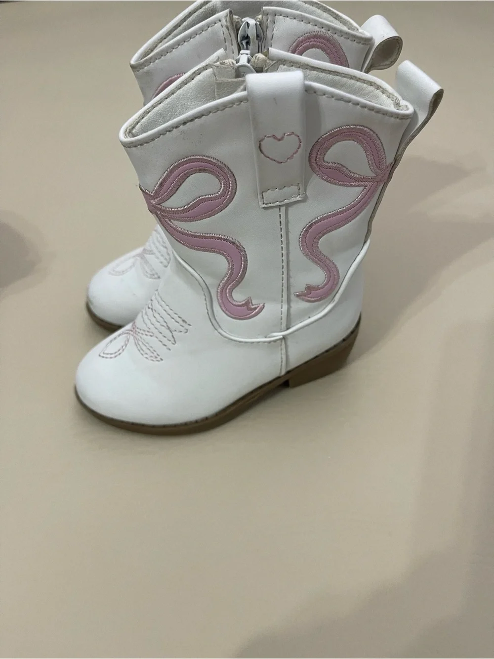 Sperry Black & Pink Kids Duck Boots and white and pink cowgirl boots size 6‎